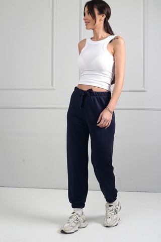 By Saygı Kadın Jogger Beli Lastikli Pantolon Lacivert