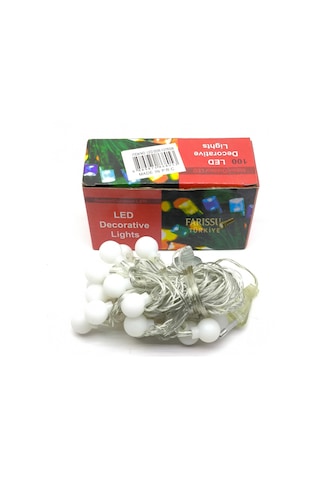 3 Metre 24 Led Rgb Renkli Top Işık Zinciri Dekoratif Yılbaşı Ve Oda Süsleme