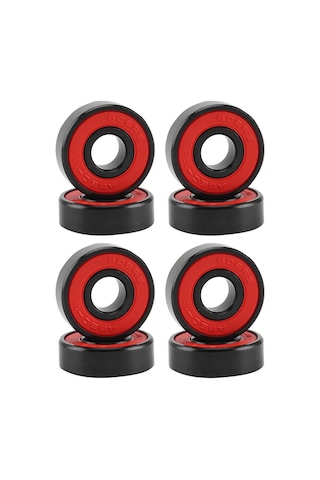 Springsun Yüksek Hız Kaykay Rulmanları - 8 Adet 608 Seramik Bilyeli, Çift Koruyuculu, Hafif Ve Dayanıklı
