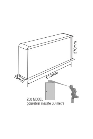 Arsel Dekolite Z Serisi Ae-5213-L Sac Kasa Acil Çıkış Yönlendirme