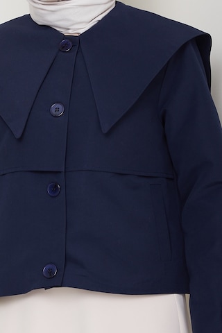 Pelerin Görünüm Astarlı Trenç 1625 - Lacivert Lacivert