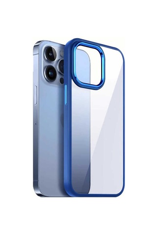 Apple Uyumlu iPhone 13 Kılıf Şeffaf Arka Yüz Kamera Yükseltili Silikon Vardar Kırmızı