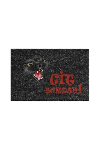 Dekoratif Kapı Önü Paspası - Kaymaz Taban 38 Çok Renkli