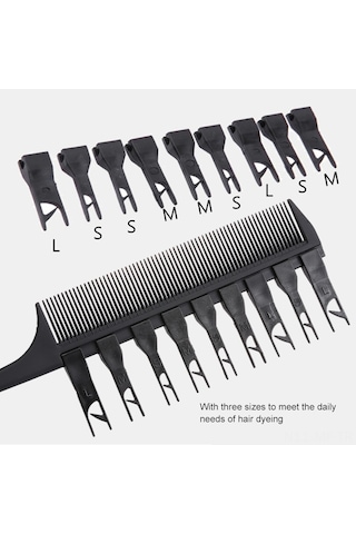 Mufunye "profesyonel Saç Boyama Tarağı - 2'li Uçlu, Ayarlanabilir Dişler, Kolay Renklendirme Ve Kesim İçin"