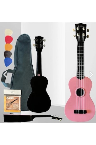 Xu21 - 4 Telli Abs Ukulele Pembe - Tel Hediyeli Xu21 - 4 Telli Abs Ukulele Pembe - Tel Hediyeli