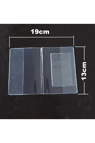 Tarix Şeffaf Pvc Pasaport Kılıfı,pasaport Koruyucu,pasaport Kabı 4 Adet Şeffaf