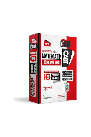 2024 Öabt Lise-ortaöğretim Matematik 10lu Çözümlü Paket Deneme Tg