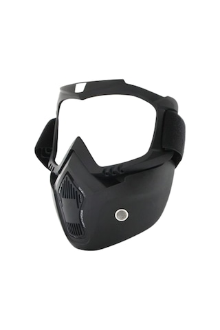 Prosev Motosiklet Kask Maskesi Ve Gözlüğü Mkm Gümüş