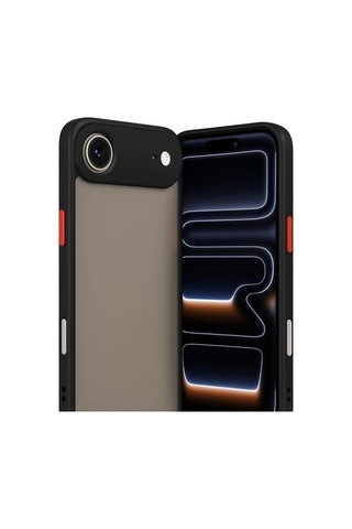 Apple Apple Uyumlu iPhone 17 Air Kılıf Montreal Silikon Kapak - Siyah