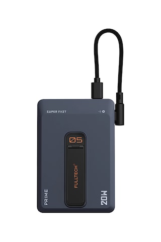 Fulltech Fp38 5000 Mah Magsafe Kablosuz Powerbank 20w Pd Hızlı Şarj, Manyetik Tutucu, Dahili Usb-c Siyah