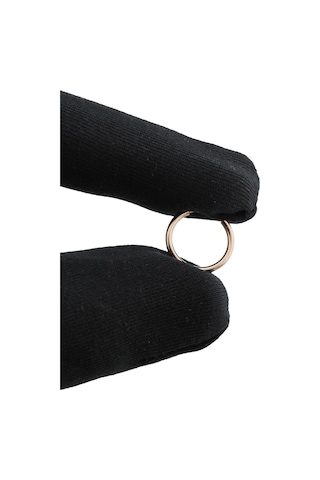 Pembe Altın Minik Halka Küpe Rose Gold - Çap: 1.5cm Pembe Altın