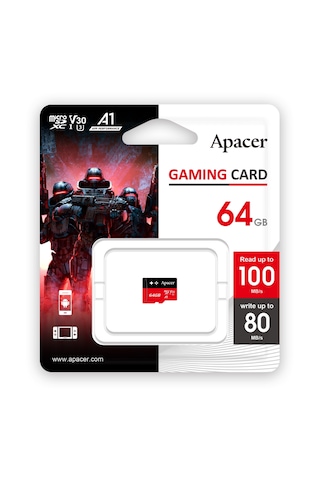 Apacer 64gb Microsd Gaming Hafıza Kartı Ap64gmcsx10u7-ragc