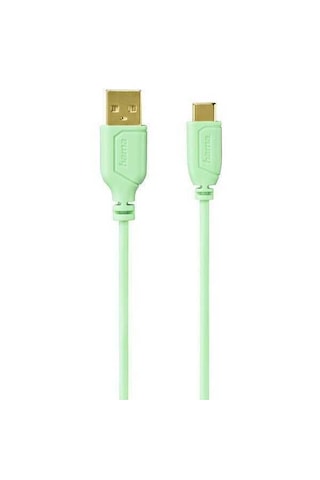 Hama Usb-c - Usb-a Kablo, ''flexi'', 0.75m, Yeşil -