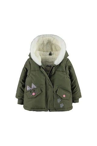 Civil Baby Kız Bebek Kapüşonlu Mont 6-18 Ay Haki 21a691004k01-1 Haki