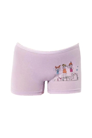 Kota 3409 Kız Çocuk Çok Renkli Baskılı Boxer 12 Adet 001