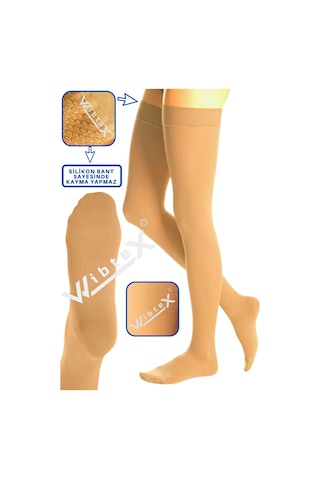 Wibtex Diz Üstü Varis Çorabı