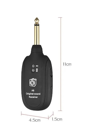 Teknoroket Kablosuz Wireless Gitar Alıcı , Verici Sistemi Set