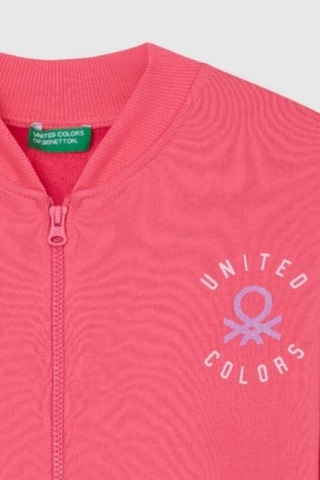 United Colors Of Benetton Kız Çocuk Bnt-g23334 Sweatshirt Pembe-1915 Pembe