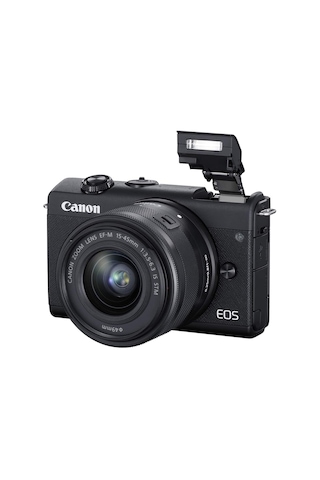 Canon EOS M200 + 15-45 MM IS STM Aynasız Fotoğraf Makinesi (Canon Eurasia Garantili)