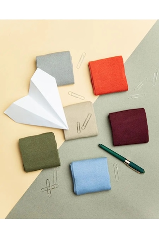 Nosko Yüksek Renkli Çoraplar 6 Çift 65024599 Bej