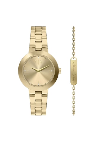 Armani Exchange Ax7177set Kadın Kol Saati Ve Bileklik Seti Altın