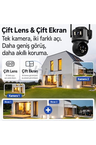 Uninet Wifi Solar Güvenlik Kamerası Güneş Panelli, Gece Görüşlü, Hareket Algılamalı, Çift Yönlü Ses Özellikli