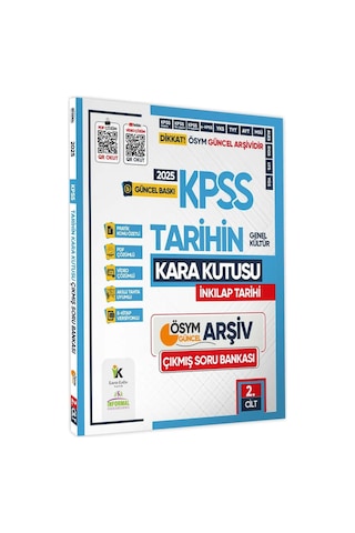 2025 KPSS Tarihin Kara Kutusu 2.Cilt ÖSYM Çıkmış Soru Havuzu Bankası Konu Özetli Dijital Çözümlü