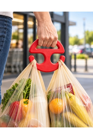 Ergonomik Çoklu Poşet Taşıma Aparatı Market Ve Pazar Poşeti Tutacağı