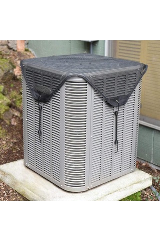 Geeksen Nylon Ağ Desenli Klima Koruması - Rüzgarla Uçmamak İçin Sabit Kanca, Toz Ve Yaprak Girişini Engelle, Suda Dayanıklı, Kolay Kurulum