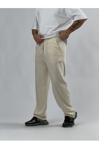 Cocopelli Paça Ayarlamalı Regular Bej Erkek Jogger Pantolon Coc3568