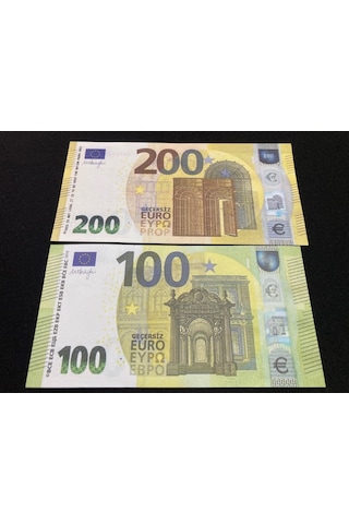 200 Adet Geçersiz 100 ve 200 Euro Düğün Para Dizi Film Tiktok ...