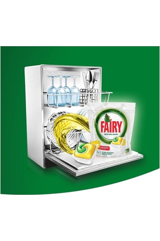 Fairy Hepsi Bir Arada 100 Yıkama Bulaşık Makinesi Deterjanı Kapsülü Limon Kokulu