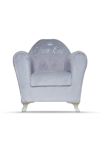 İsimli Kişiye Özel Çocuk Koltuğu 1-6 Yaş - Açık Gri