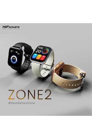 HiFuture FutureFit Zone2 1.96" BT5.2 Arama IP68 Su Geçirmez Nabız SpO2 Akıllı Saat (Distribütör Garantili)
