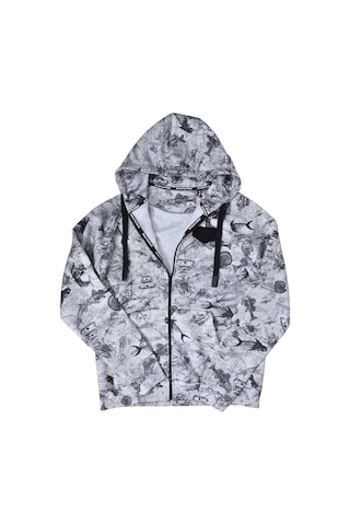 Stafu Pro Jedi Fermuarlı Kapüşonlu Paleo Grey Sweatshirt Çok Renkli