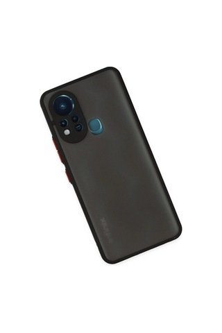İnfinix Hot 11s Kılıf Montreal Silikon Kapak - Siyah Düz Renkli