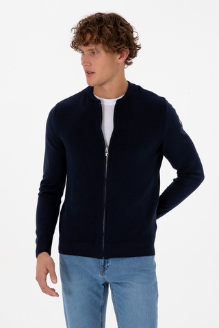 U.s. Polo Assn. Erkek Lacivert Hırka Triko 50313721-vr033 Lacivert
