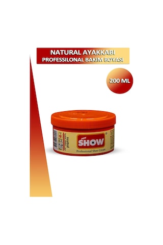 Bağcık + Show Professional Krem Ayakkabı Bakım Boyası 200 Ml Set 001
