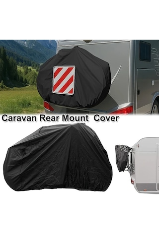 Honeybeeshop Siyah 1 Veya 2 Bisikletli Karavan Bagaj Bisiklet Kılıfı Dayanıklı Su Geçirmez