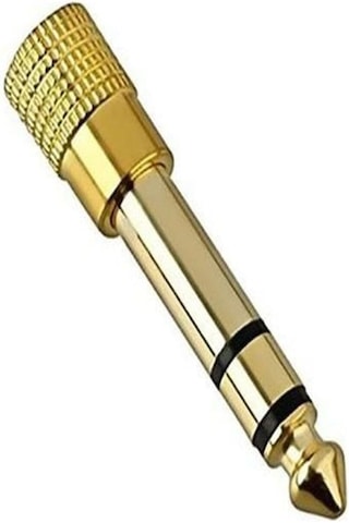 6.5 Mm To 3.5 Mm Çevirici Dönüştürücü Piyano Gitar Bağlama Amfi Ses Sistemi Uyumlu Jack Adaptör