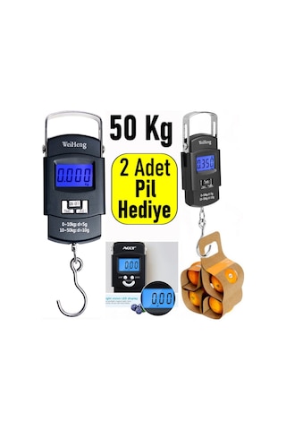 Elektronik Dijital El Kantarı 50 Kg Terazi Tartı 10 Gr Hassas