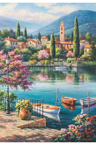 Anatolian Gölde Akşamüstü 500 Parça Puzzle village Lake Afternoo