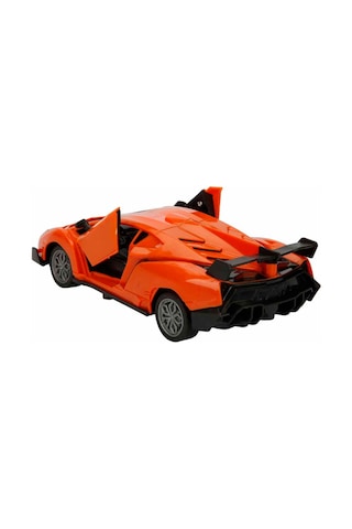 Şarjlı Uzaktan Kumandalı 20 Cm Spor Araba Modern Team Rc Yarış Arabası Açılır Kapı Turuncu