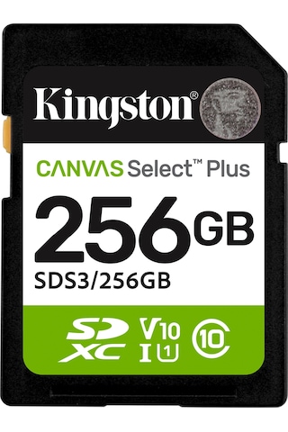 Kıngston 256gb Sdxc Kart Canvas Select Plus Sds3/256gb