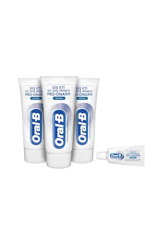 Oral-B Professional Diş Eti ve Diş Minesi Pro Onarım Original Diş Macunu 3 x 50 ML + Original Diş Macunu 15 ML