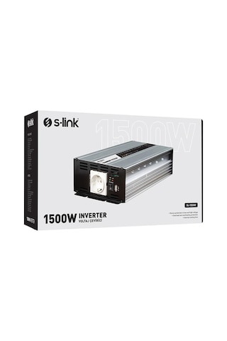 S-link Sl-1500w Dc 12 Volt Ac 230 Volt 1500w İnverter
