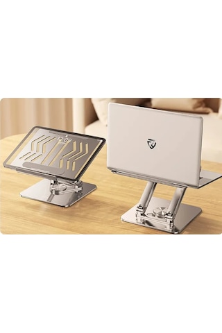 Rtako Rs-cp84 Tablet-laptop 360 Derece Döner Braket Stand - Siyah Siyah
