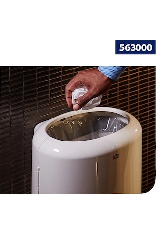 Tork 50 Litre Çöp Kovası Beyaz B1 Elevation Duvara Monte Veya Zeminde Kullanım 563000