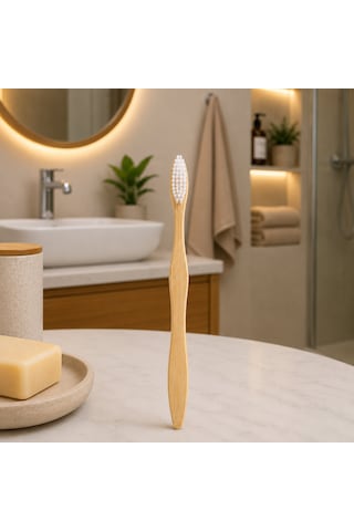 Ahşap - Bambu Naturel - Klasik Diş Fırçası 5728