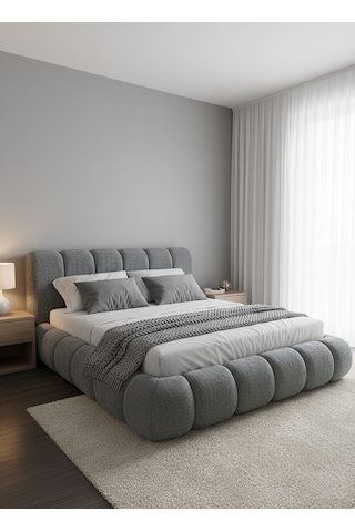 Most Piatto Premium Bazalı Karyola Antrasit Bukle Kumaş 180x200 Cm. Yatak İçindir Evinize Teslim 180 x 200 CM Most Piatto Premium Bazalı Karyola Antrasit Bukle Kumaş 180x200 Cm. Yatak İçindir Evinize Teslim 180 x 200 CM